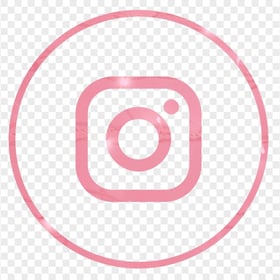 HD Pink Aesthetic Outline Circular Insta Instagram Logo Icon PNG