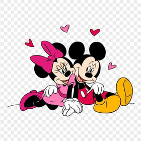 Minnie Mouse And Mickey Mouse Valentine's Day PNG