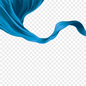 HD Blue Fabric Textile Ribbon Silk Transparent PNG