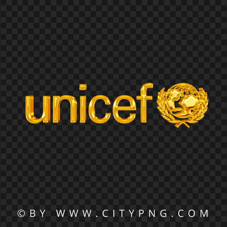 UNICEF Barcelona Yellow Gold Logo PNG