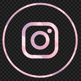 HD Pink Aesthetic Outline Round Insta Instagram Logo Icon PNG