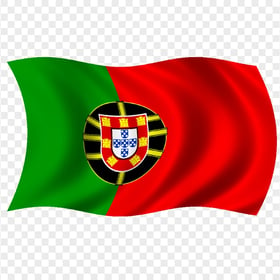 Illustration Waving Portugal Portuguese Flag PNG