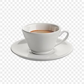 Cup & Saucer White Ceramic Coffee Mug HD Transparent PNG