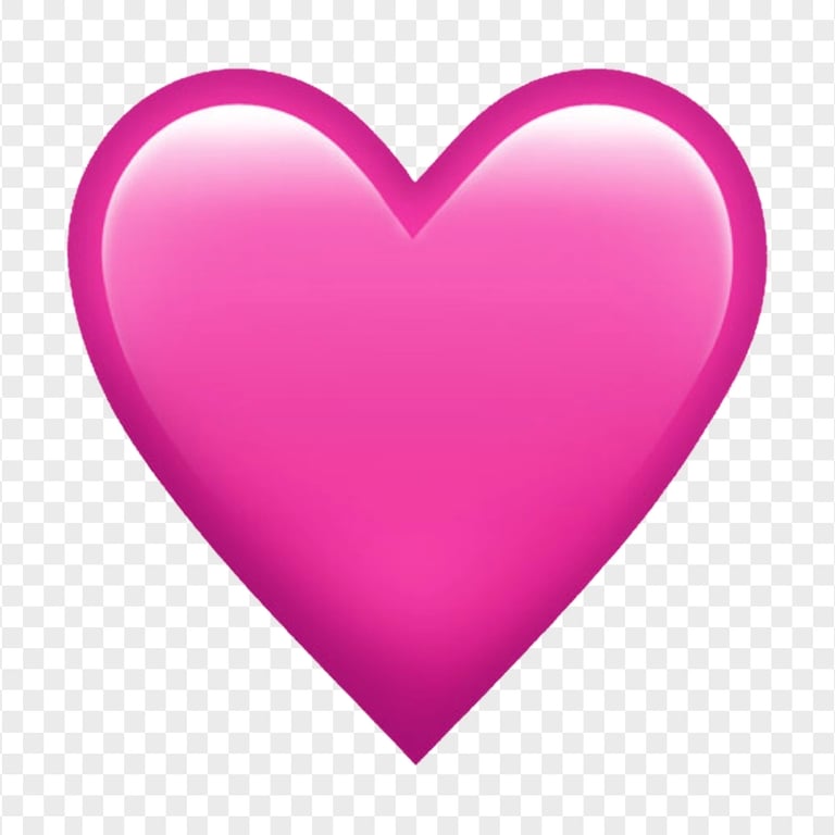Pink Heart Emoji Love Romantic WhatsApp HD | Citypng