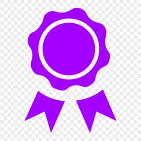 HD Purple Medal Ribbon Icon PNG