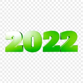 Download HD Green 3D 2022 Text PNG