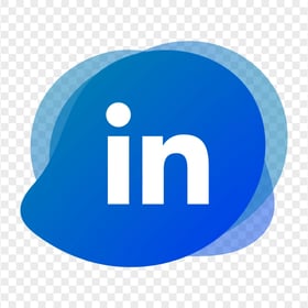 HD Blue Linkedin IN Aesthetic Icon PNG