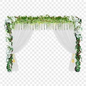 HD Romantic Decorated Wedding Door Transparent PNG