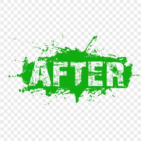 Green After Word Grunge Effect HD PNG