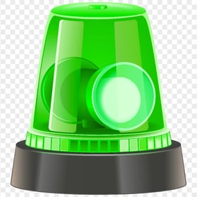 HD Green Alarm Beacon Siren Illustration PNG
