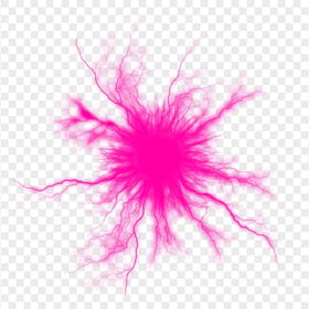 HD Pink Electricity Energy Ball Effect PNG