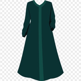 HD Green Arabic Islamic Dress Cloth PNG