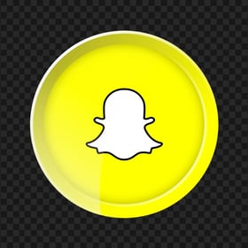 HD Round Circle Snapchat Yellow Logo Icon PNG Image