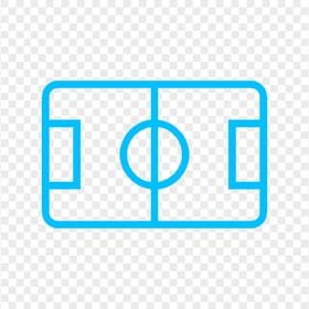 Blue Pitch Stadium Outline Icon