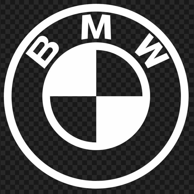 BMW White Outline Logo HD PNG Citypng