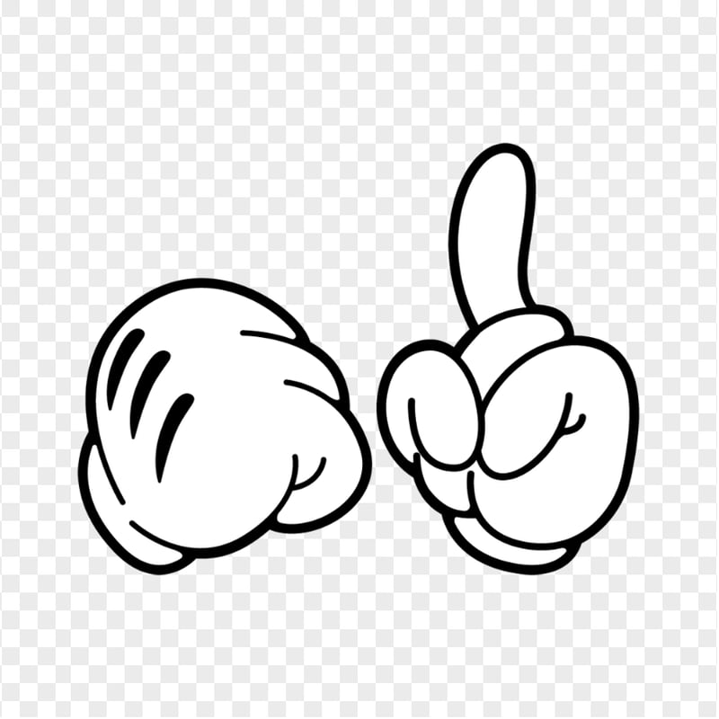 Mickey Mouse Hands Gloves PNG | Citypng