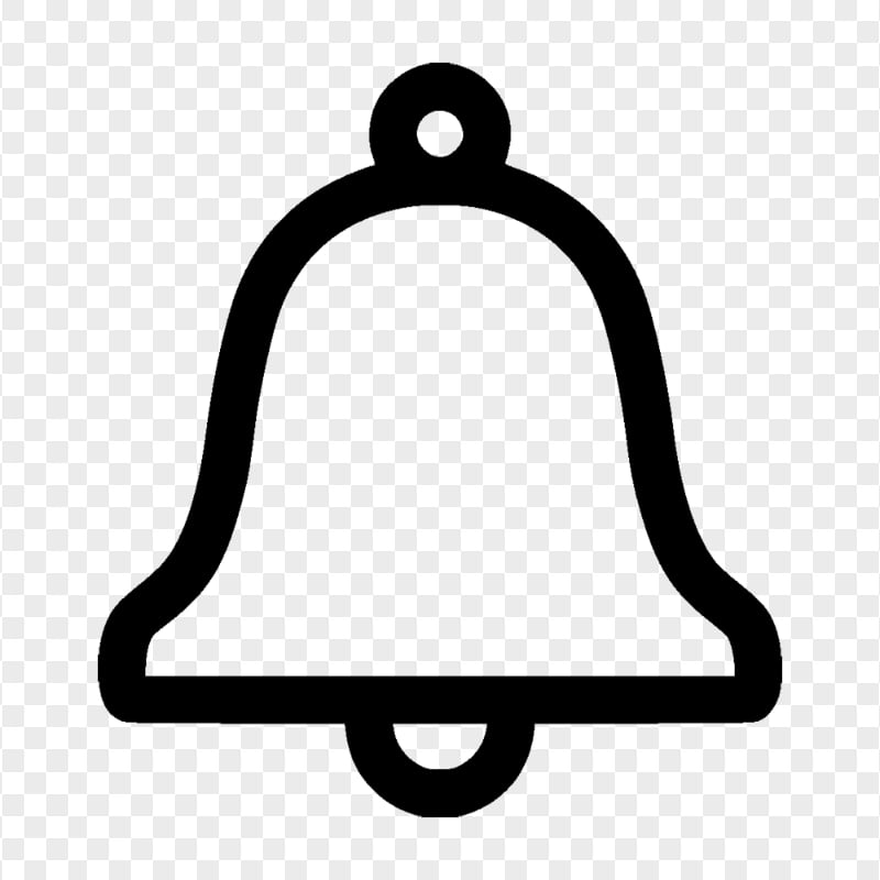 FREE Notifications Bell Outline Icon PNG