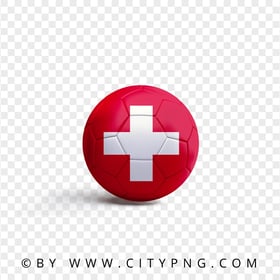 HD Soccer Ball With Switzerland Swiss Flag PNG