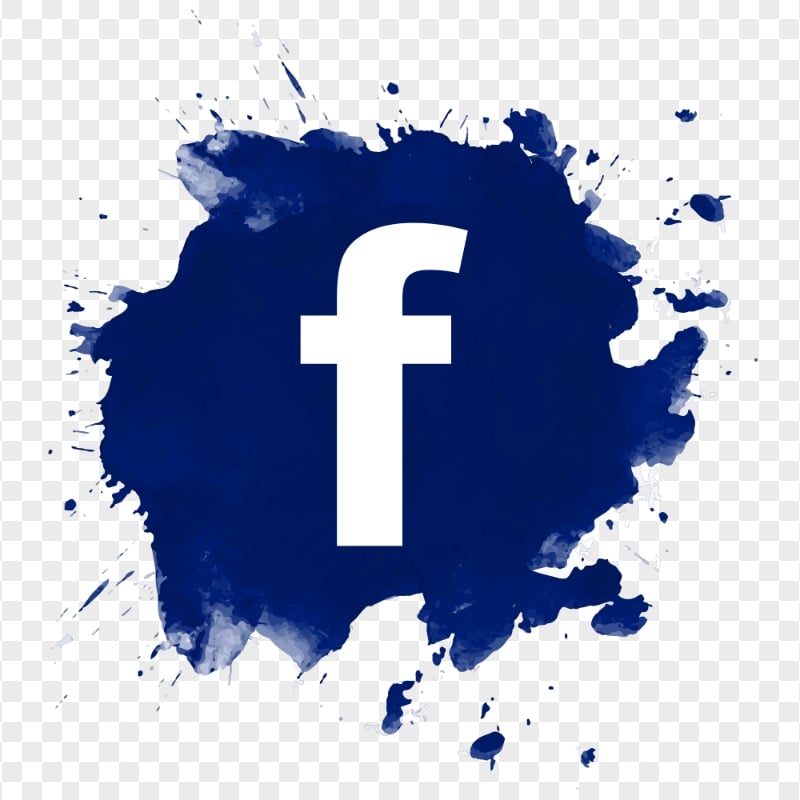Blue Splash Facebook Fb Logo Icon Design