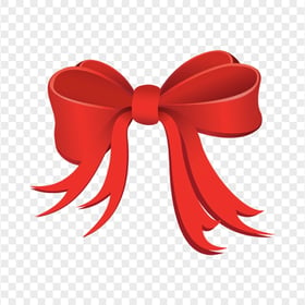 Red Illustration 3D Ribbon Bow Tie PNG