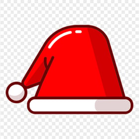 Vector Red Christmas Santa Hat Icon PNG