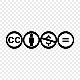 Creative Commons License Icons Image PNG