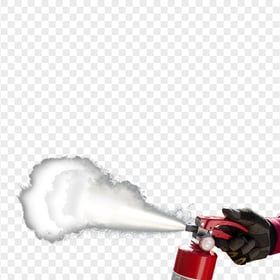 HD Hand Holding Fire Extinguisher PNG
