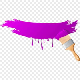 Purple Paint Brush Illustration Cartoon PNG
