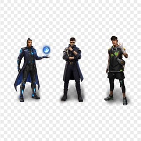 HD Free Fire CR7 Chrono Dj Alok Shirou Characters PNG