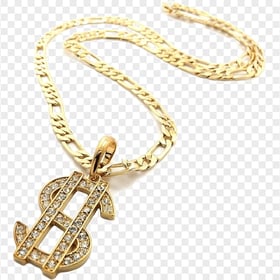 Gold Dollar Chain Thug Life