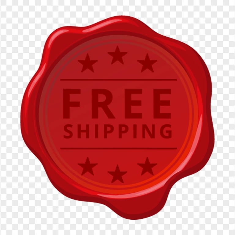 HD Free Shipping Red Seal Wax Stamp PNG