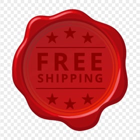 HD Free Shipping Red Seal Wax Stamp PNG