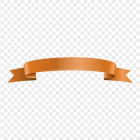 Orange Illustration Ribbon Banner Download PNG