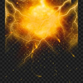 HD Explosion Light Fire Spark Effect Transparent PNG