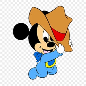 Baby Mickey Mouse Cowboy Hat PNG