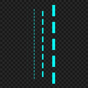 Four Light Blue Dashed Lines PNG Image
