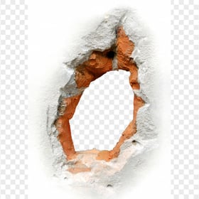 Real Broken Wall Hole PNG