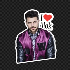 I Love Dj Alok Free Fire Sticker