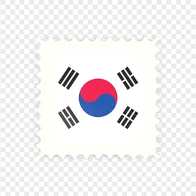 South Korea Square Postage Stamp Icon