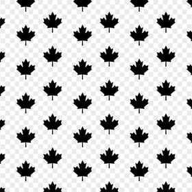 Canada Black Maple Leaf Pattern Image PNG