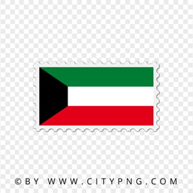 HD Kuwait Postage Stamp Flag Transparent PNG