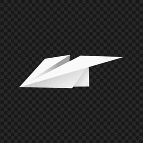 White Paper Plane Image PNG