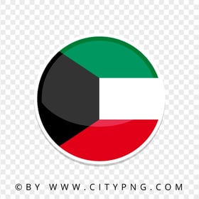 Kuwait Vector Circle Flag Icon Transparent PNG
