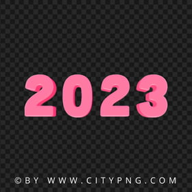 Pink Cream 2023 Text Number PNG IMG