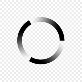 Round Loading Circle Black Icon Image PNG