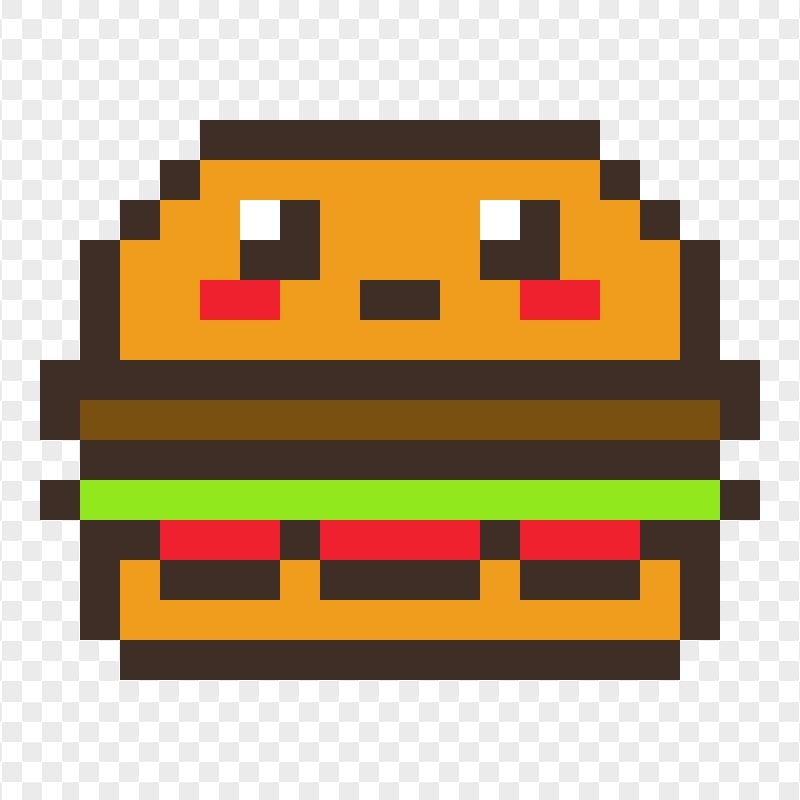 Download Pixel Art Hamburger PNG