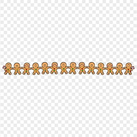 HD Clipart Gingerbread Man Border PNG