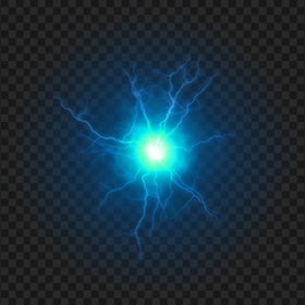 Blue Energy Ball Effect PNG