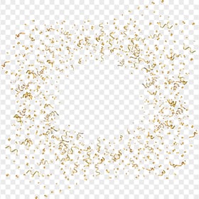 Golden Confetti Celebration Christmas Party PNG