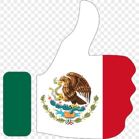 Clipart Mexico Thumbs Up Flag PNG